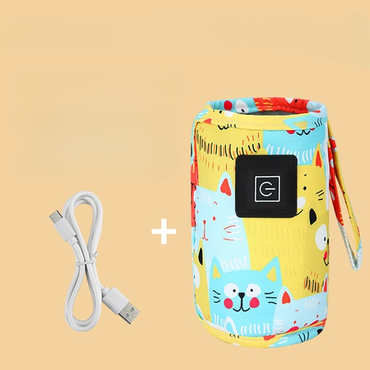 Portable USB Bottle Warmer – WarmEase-Yellow-State of Style