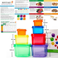 Portion Control Containers (14-Piece Set) - 21 Day Fix for Weight Loss-State of Style