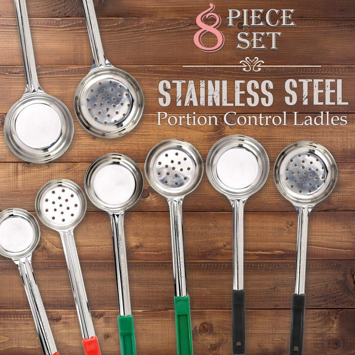 Portion Control Serving Spoons Set – 8-Piece Measuring Spoons-State of Style