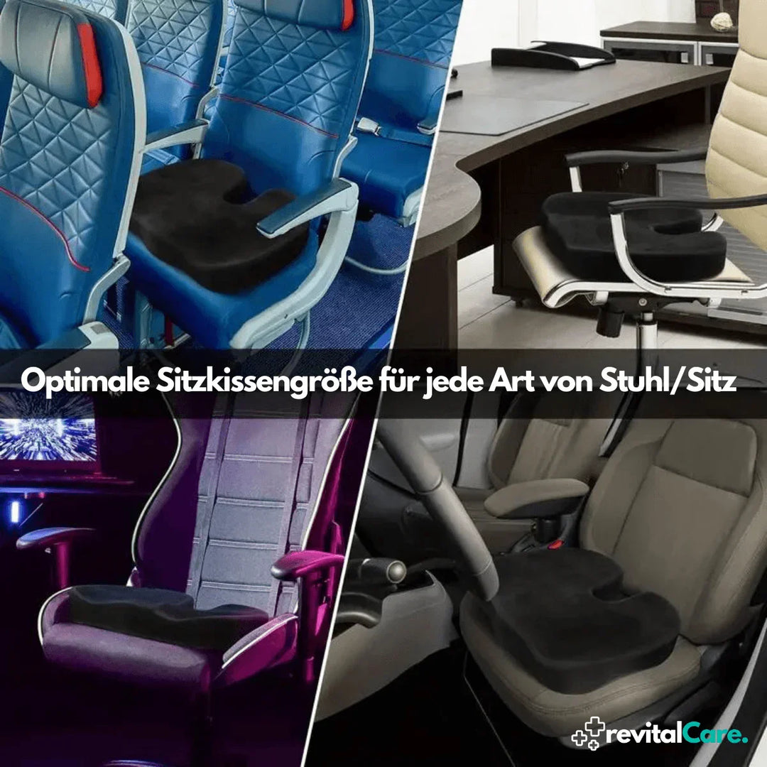 PosturePlus Orthopaedic 4D Seat Cushion-1 Cushion-Black-State of Style