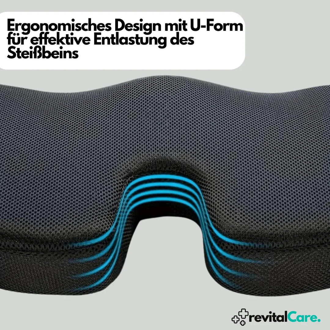 PosturePlus Orthopaedic 4D Seat Cushion-1 Cushion-Black-State of Style
