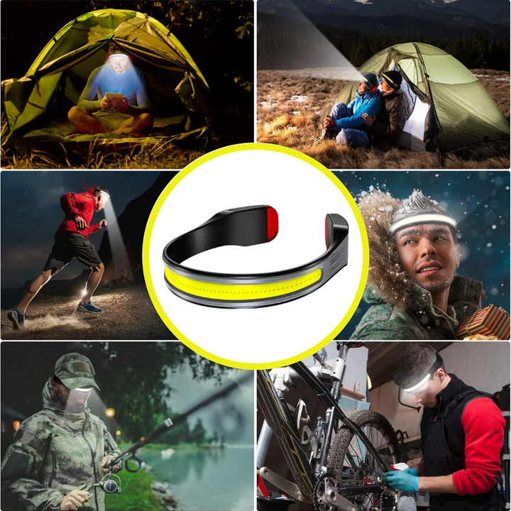 Powerful Headlamp with Wide-Beam LED - BrightBeam-State of Style