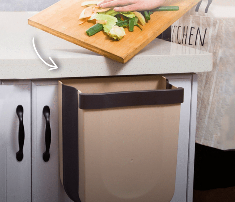 Practical Wall Waste Bin - CleanFold-White-State of Style