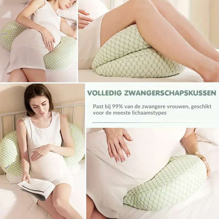 Pregnancy Pillow for Optimal Support - MamaComfort-Green-State of Style