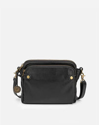 PremierSatchel Leather Crossbody Shoulder Bag-Black-State of Style