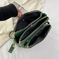 PremierSatchel Leather Crossbody Shoulder Bag-Brown-State of Style
