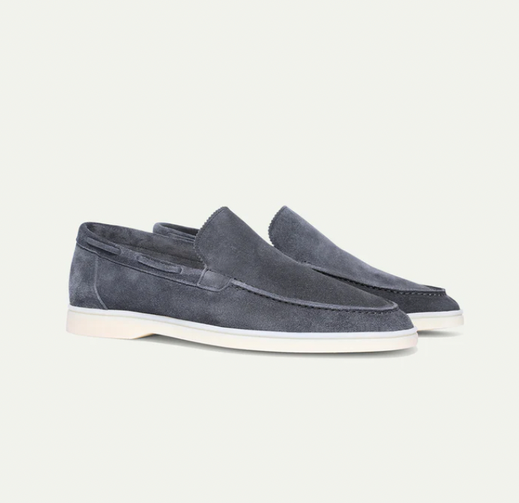 Premium Leather Loafers for Men - Ricardo-Dark Blue-5-State of Style
