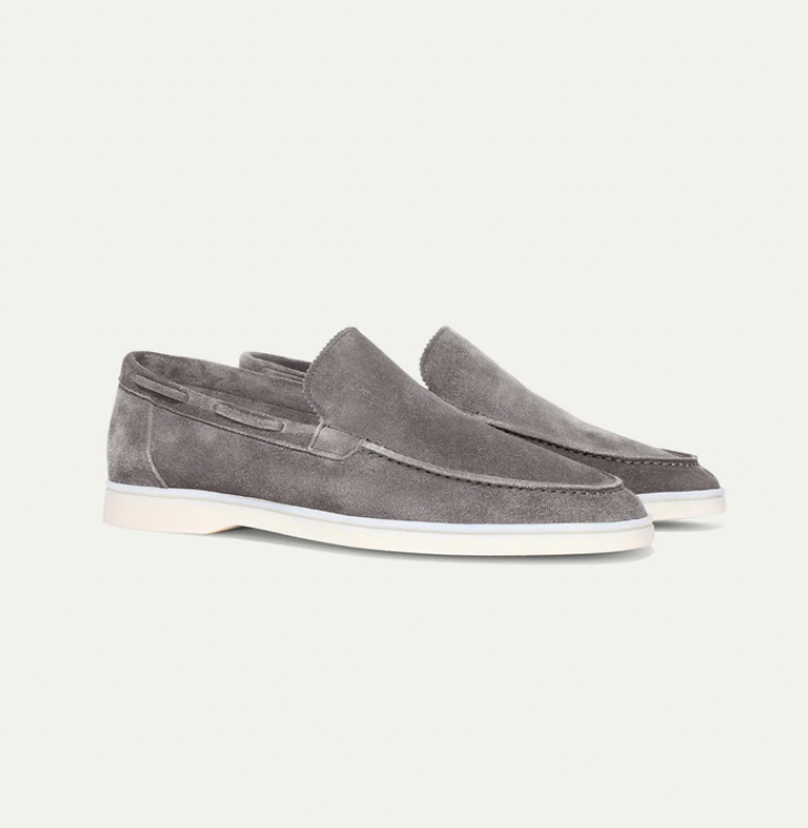 Premium Leather Loafers for Men - Ricardo-Dark Grey-5-State of Style