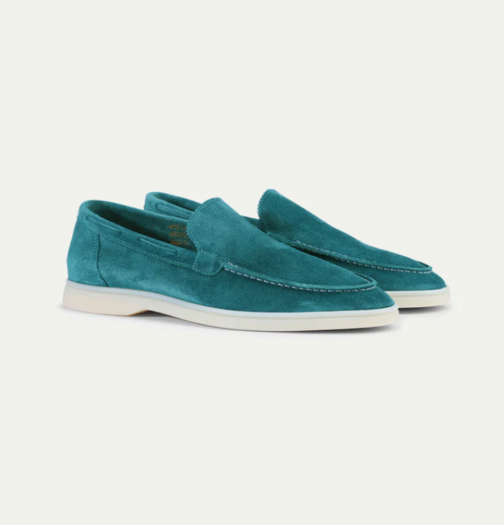 Premium Leather Loafers for Men - Ricardo-Dark Turquoise-5-State of Style