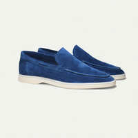 Premium Leather Loafers for Men - Ricardo-Navy Blue-5-State of Style