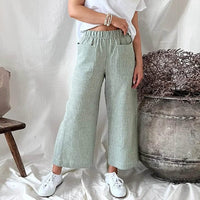 Premium Linen Pants for Women - Sophia-Green-S-State of Style