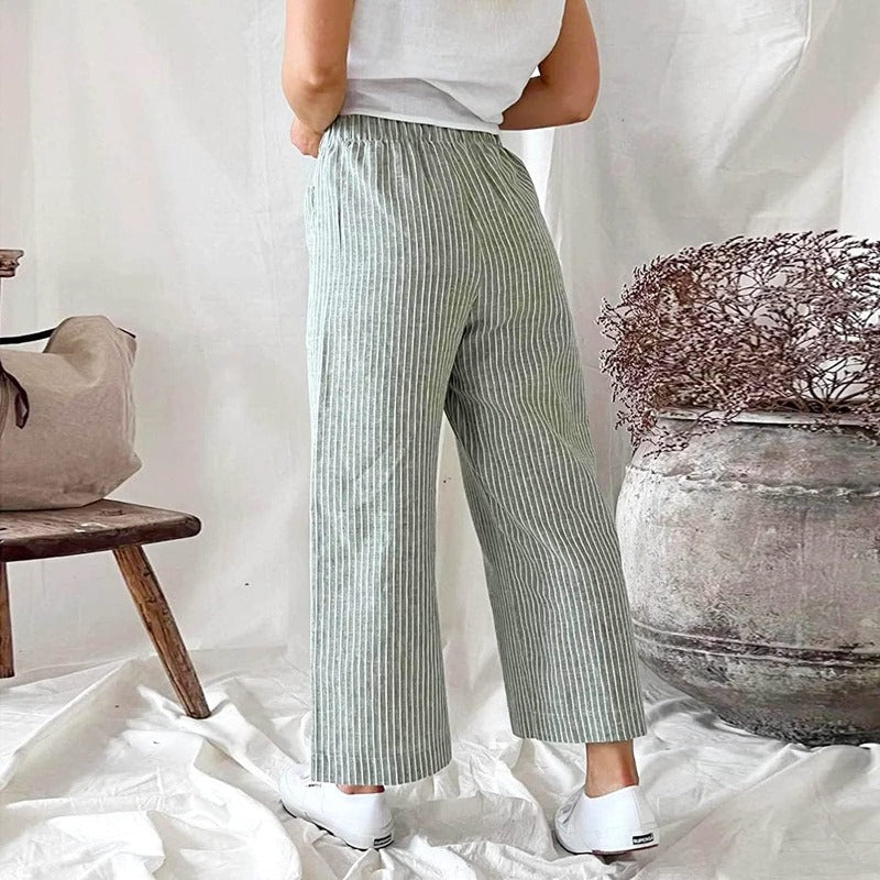 Premium Linen Pants for Women - Sophia-Pink-S-State of Style