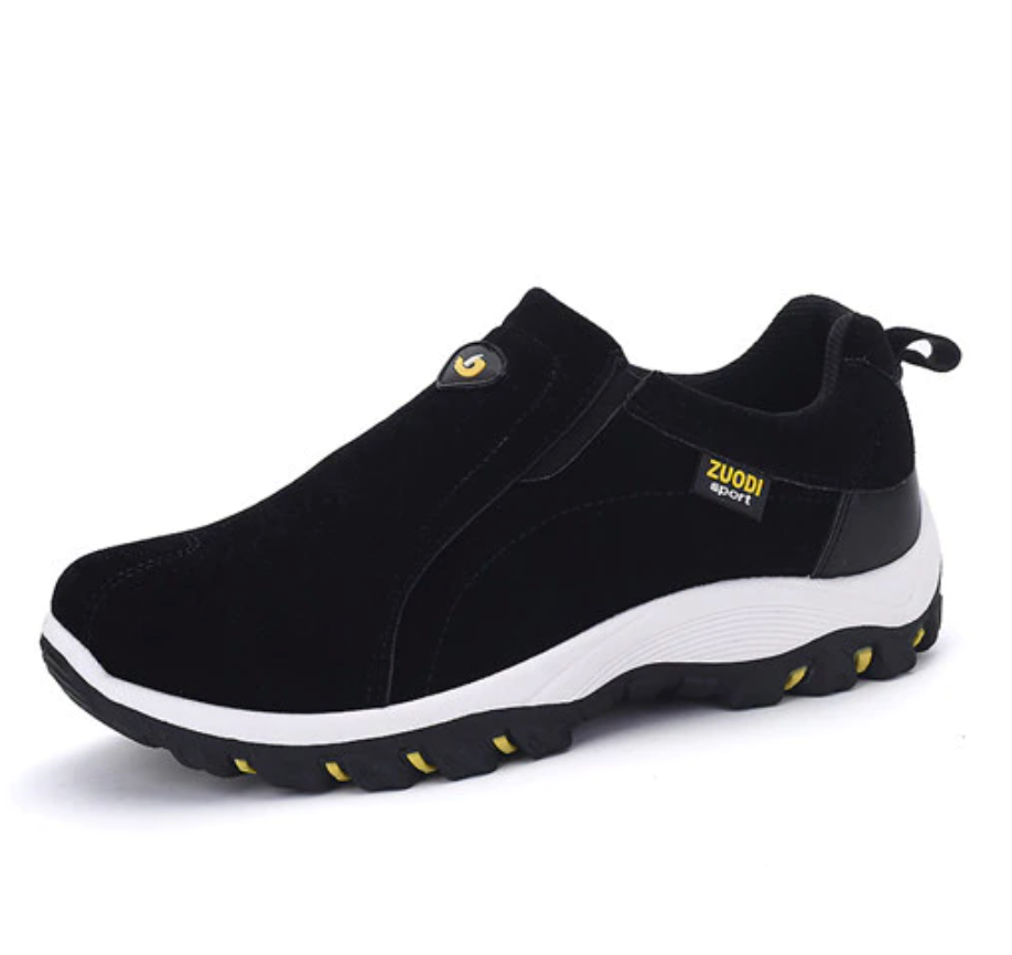Premium Orthopedic Trekking Shoes for Men - PathMaster-Black-5-State of Style