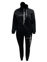 Printed Tracksuit Set in Plus Sizes-Blue-L-State of Style