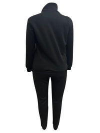 Printed Tracksuit Set in Plus Sizes-Blue-L-State of Style