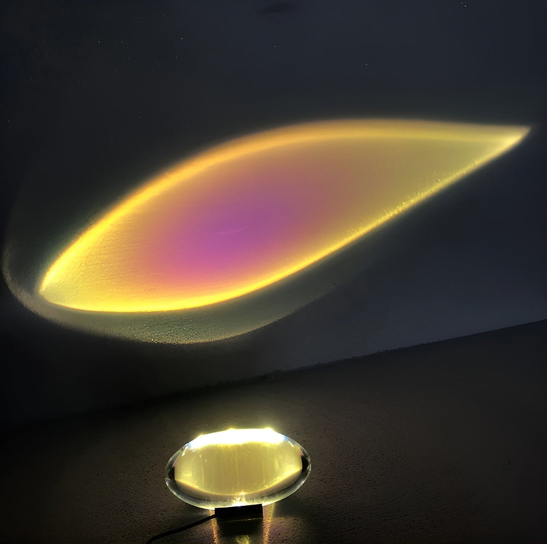 Prismatic Projector Lamp with LED – Lunara-S (Diameter 8cm x H 5cm)-State of Style