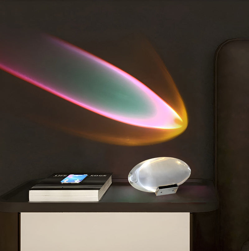 Prismatic Projector Lamp with LED – Lunara-S (Diameter 8cm x H 5cm)-State of Style