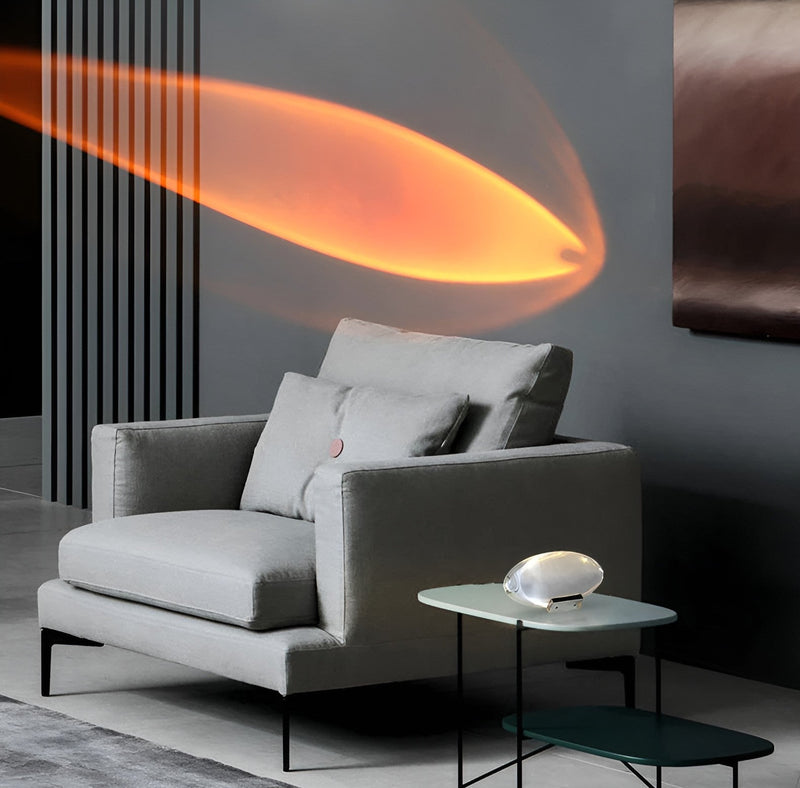 Prismatic Projector Lamp with LED – Lunara-S (Diameter 8cm x H 5cm)-State of Style