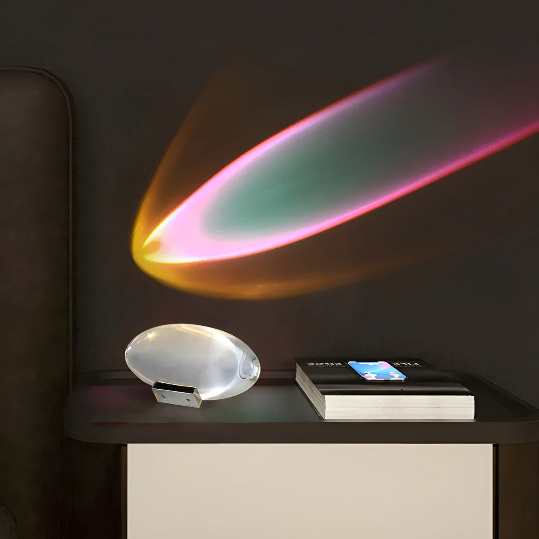 Prismatic Projector Lamp with LED – Lunara-S (Diameter 8cm x H 5cm)-State of Style
