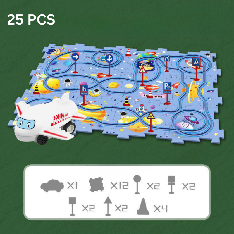Problem-Solving Kids' Puzzle - RacePuzzle-25 Parts-Weldream-State of Style