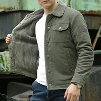 Men's Laid Outdoor Winter Jacket – Lined with Wool Lining – Danny