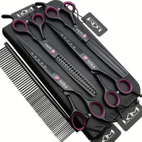 Professional Dog Grooming Scissors Set - PrecisionPaw-State of Style