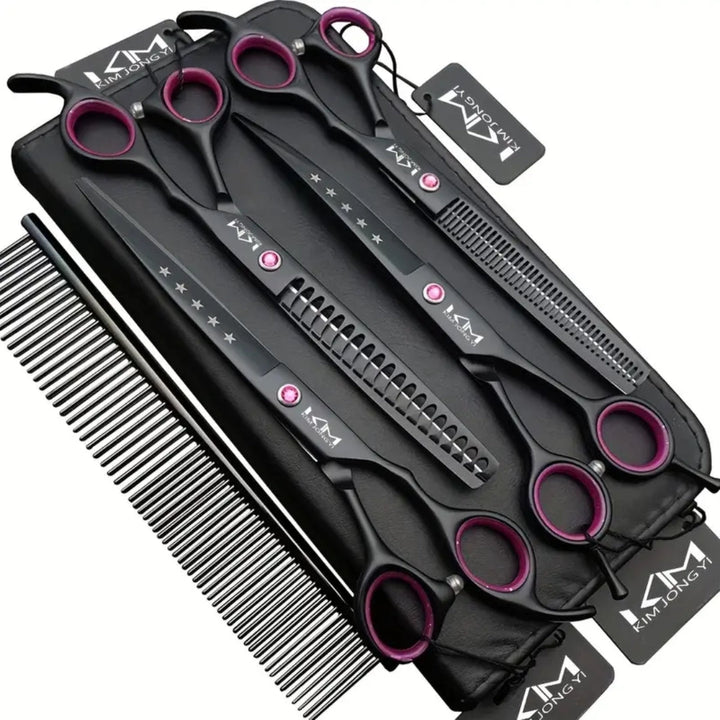 Professional Dog Grooming Scissors Set - PrecisionPaw-State of Style