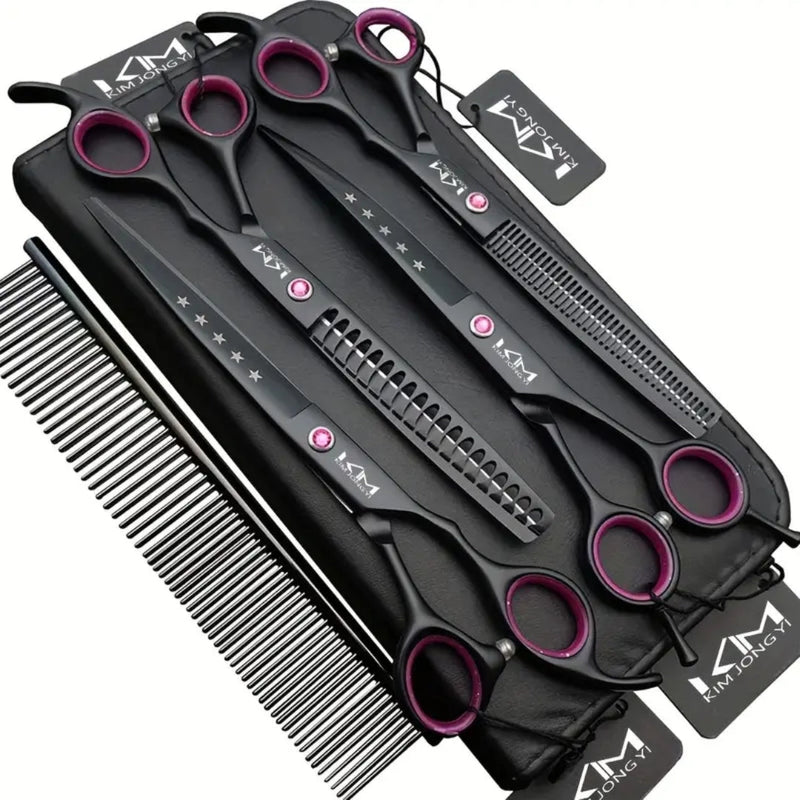 Professional Dog Grooming Scissors Set - PrecisionPaw-State of Style