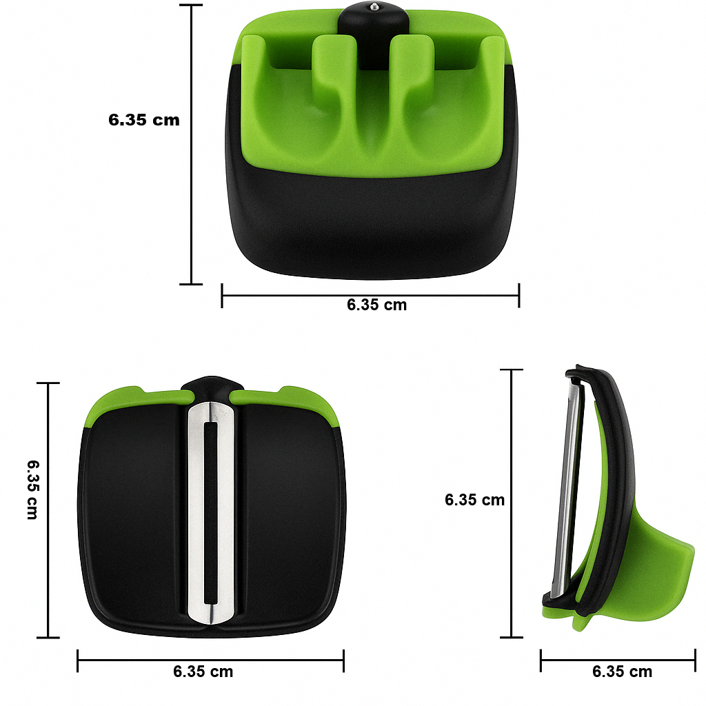 Protective Vegetable Peeler - FingerGuard-Green-State of Style