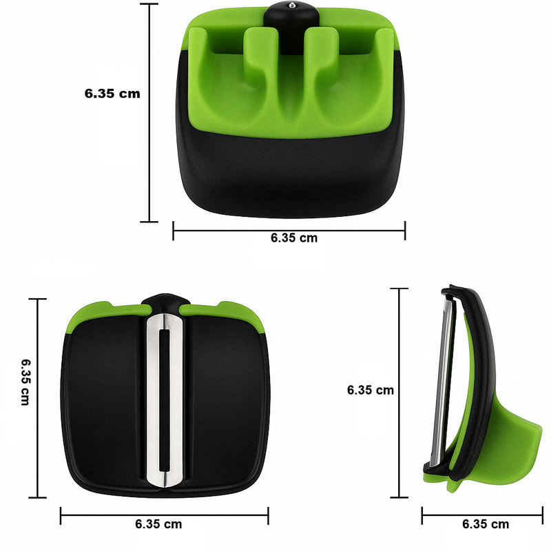 Protective Vegetable Peeler - FingerGuard-Green-State of Style