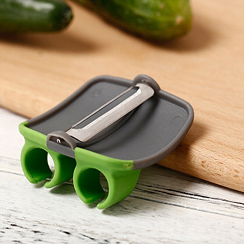 Protective Vegetable Peeler - FingerGuard-Green-State of Style