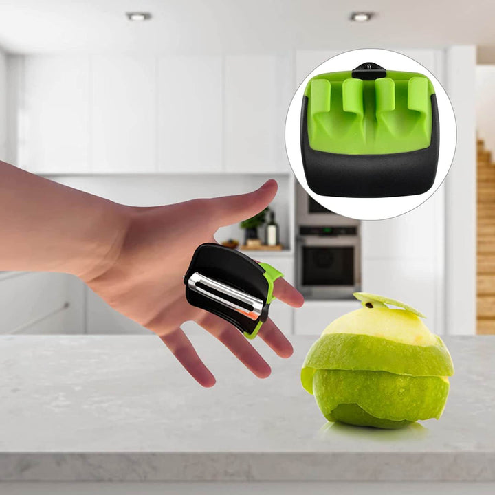 Protective Vegetable Peeler - FingerGuard-Green-State of Style