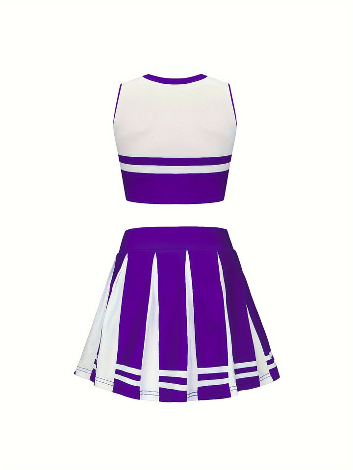 Purple Cheerleader Set Kids – Sparkzi-4-5Y-State of Style