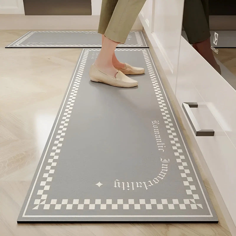 Quick Dry Super Absorbent Non-Slip Kitchen Mat - SplashEase-40 cm x60 cm-Checkered-State of Style