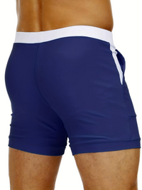 Quick-drying men’s swim shorts with breathable design – Elias-Blue-XS-State of Style