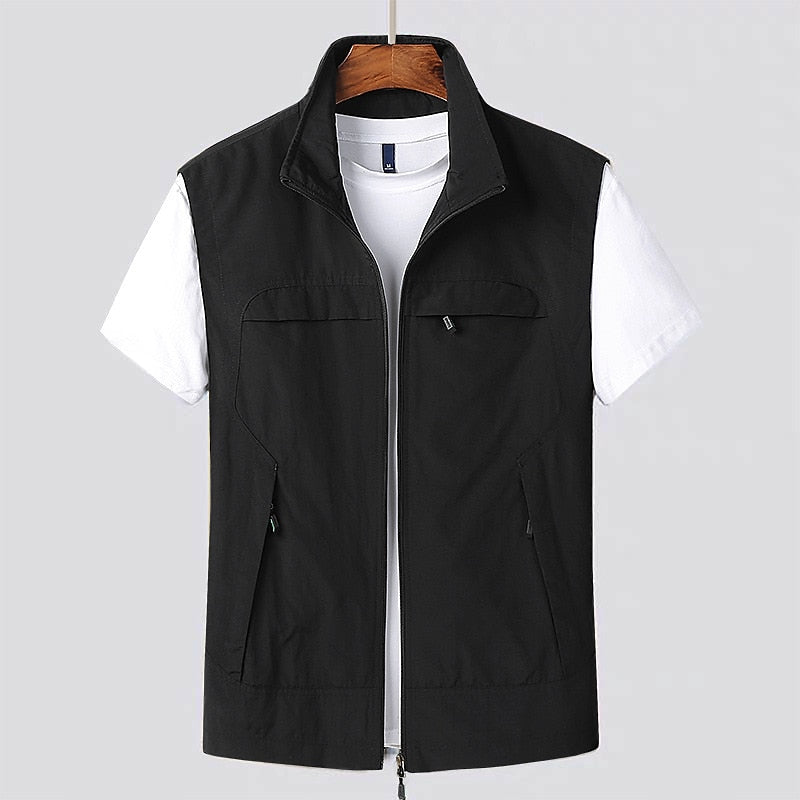 Quick-drying men's vest for outdoor adventures – Arvid-Black-S-State of Style