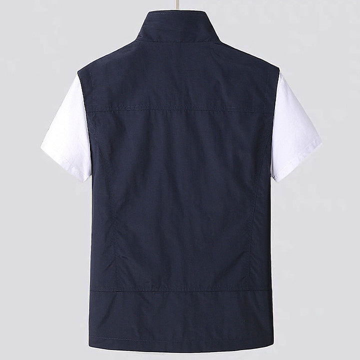 Quick-drying men's vest for outdoor adventures – Arvid-Dark blue-S-State of Style