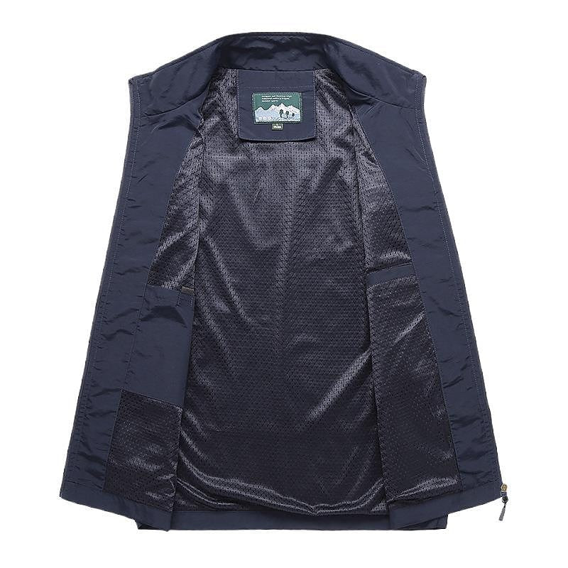 Quick-drying men's vest for outdoor adventures – Arvid-Dark blue-S-State of Style