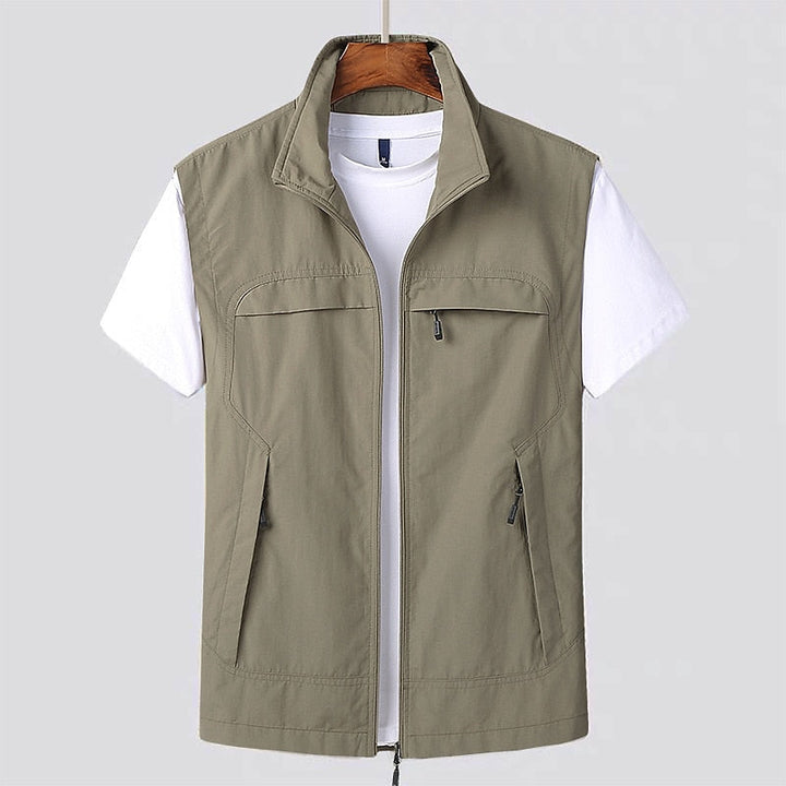 Quick-drying men's vest for outdoor adventures – Arvid-Khaki-S-State of Style