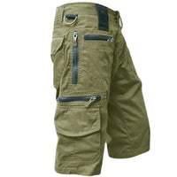 Quick-drying outdoor cargo shorts for men – TrailFlex-Green-S-State of Style
