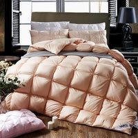 Quilted Duvet with 100% Goose Down - PlumeLux-Gold-200x230cm 3.000g-State of Style