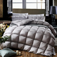 Quilted Duvet with 100% Goose Down - PlumeLux-Grey-200x230cm 3.000g-State of Style