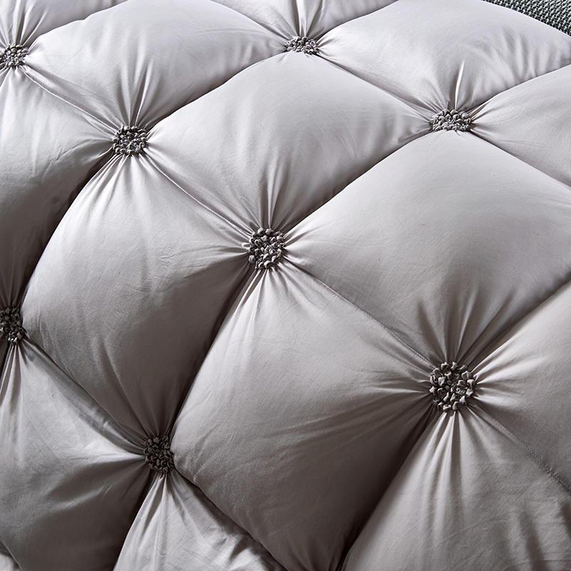 Quilted Duvet with 100% Goose Down - PlumeLux-Grey-200x230cm 3.000g-State of Style