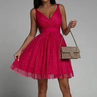 Radiant Sequin Party Dress - Seraphina-Pink-XS-State of Style