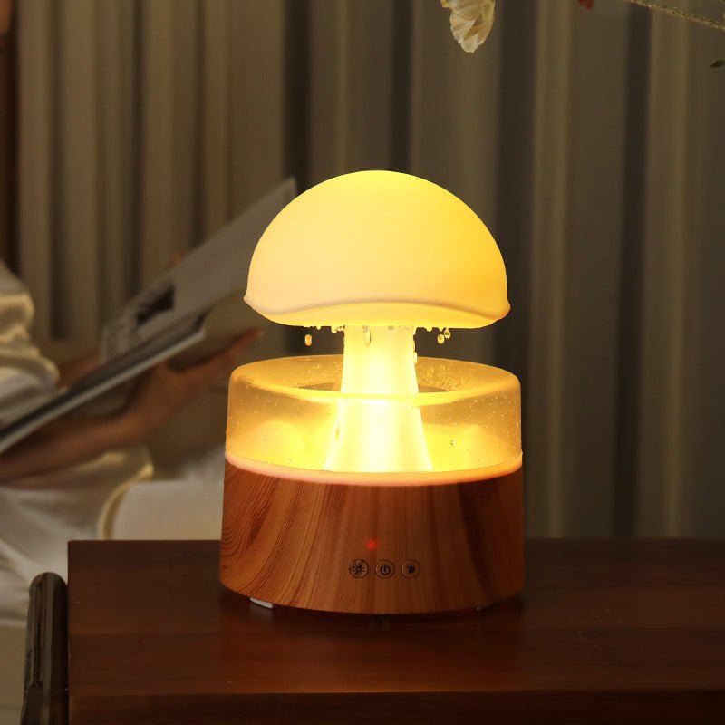 RainGlow Cloud Rain Humidifier-White-State of Style