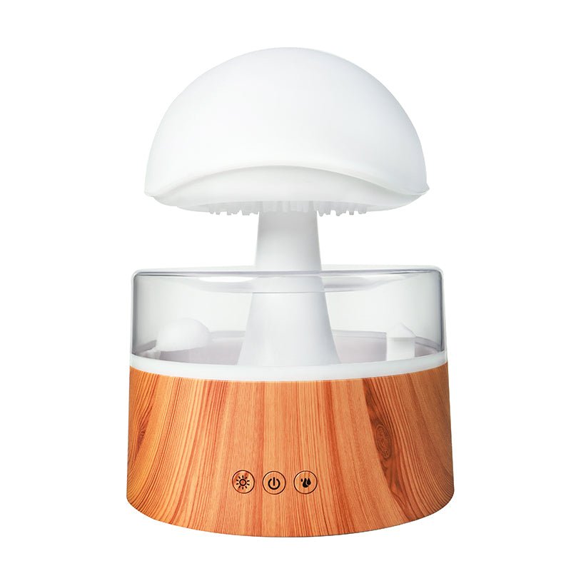 RainGlow Cloud Rain Humidifier-Wood-State of Style