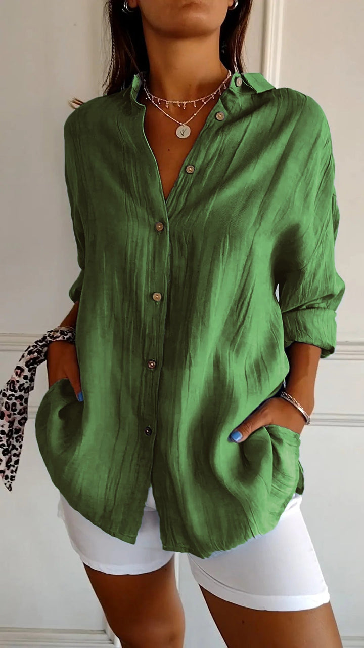 Refined Women's Shirt - Elena-Green-S-State of Style