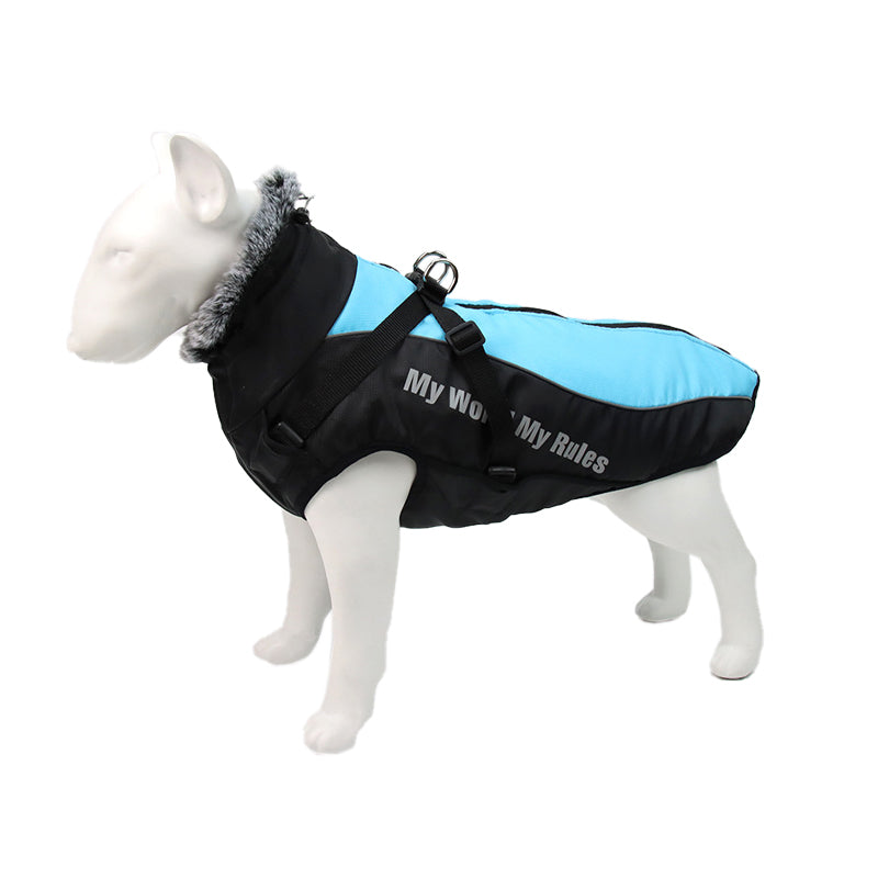 Reflective Dog Jacket with Harness - GlowPaw™-Blue-S-State of Style