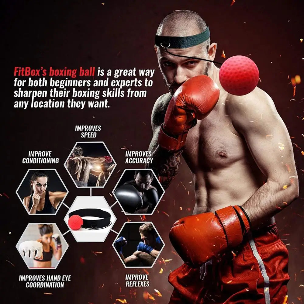 Reflex ball for Boxing Training - PunchPro-Black (Light Weight)-State of Style
