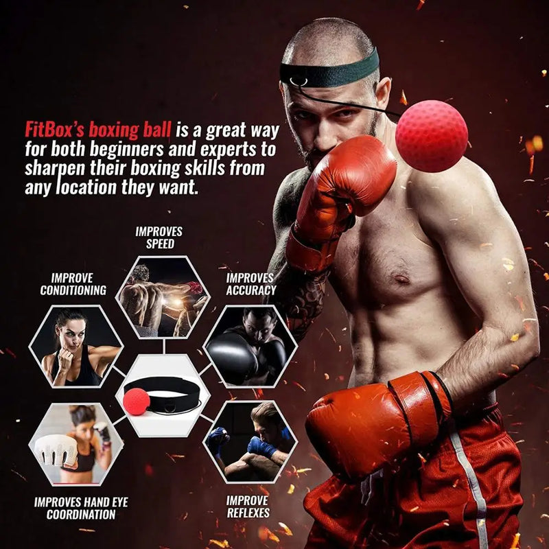 Reflex ball for Boxing Training - PunchPro-Black (Light Weight)-State of Style